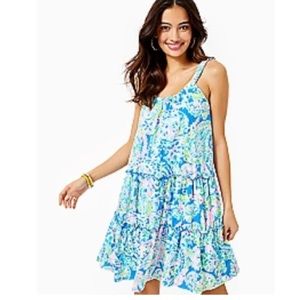 Lilly Pulitzer Loro swing dress. Size XXL. Multi dream team print